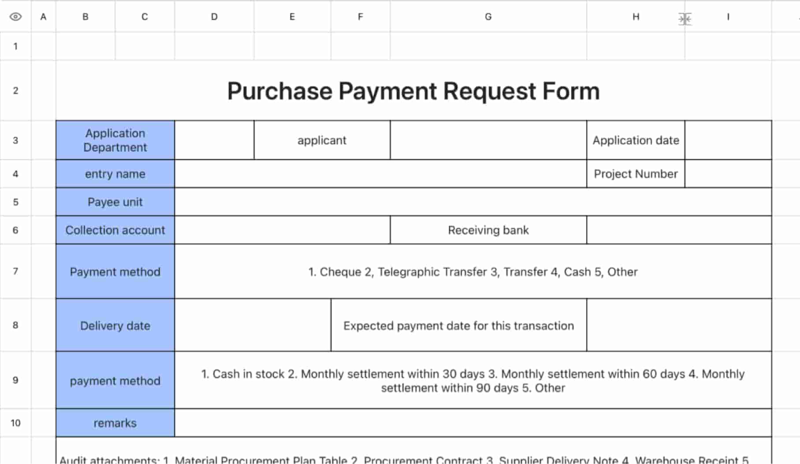 Purchase payment requisition